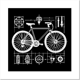 bicycle anatomy Posters and Art